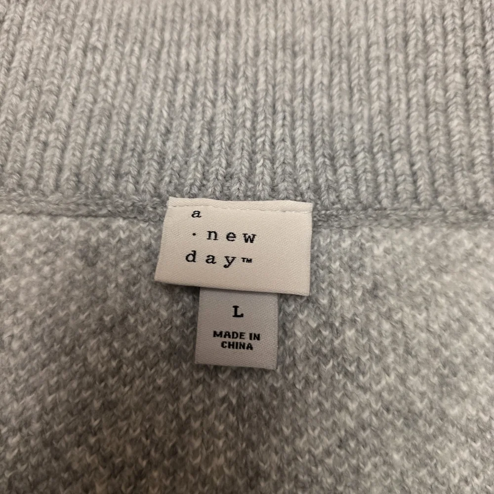 A New Day Gray Sweater Skirt Size L - Picture 7 of 10